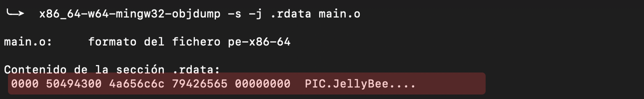 Comparison between a stack-rebuilt literal and the same literal in .rdata
